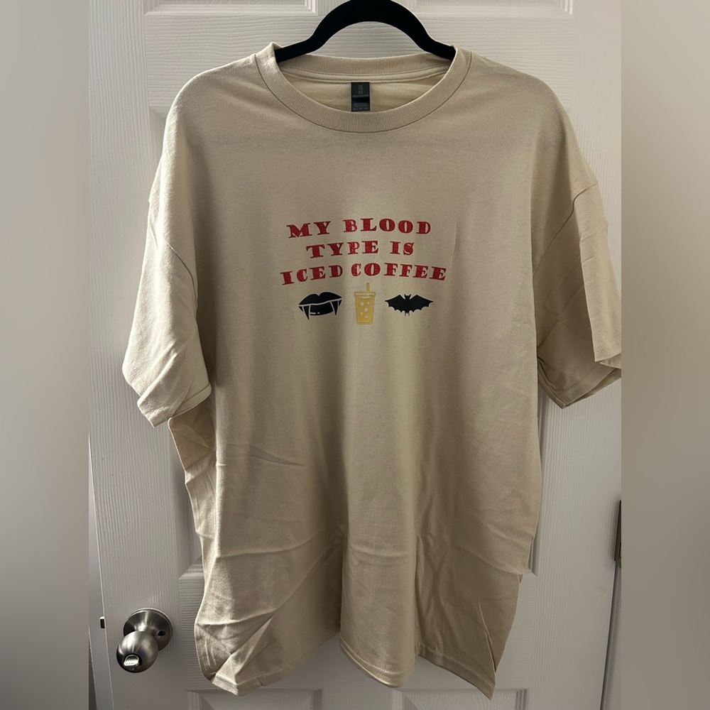 My blood type is coffee t-shirt
